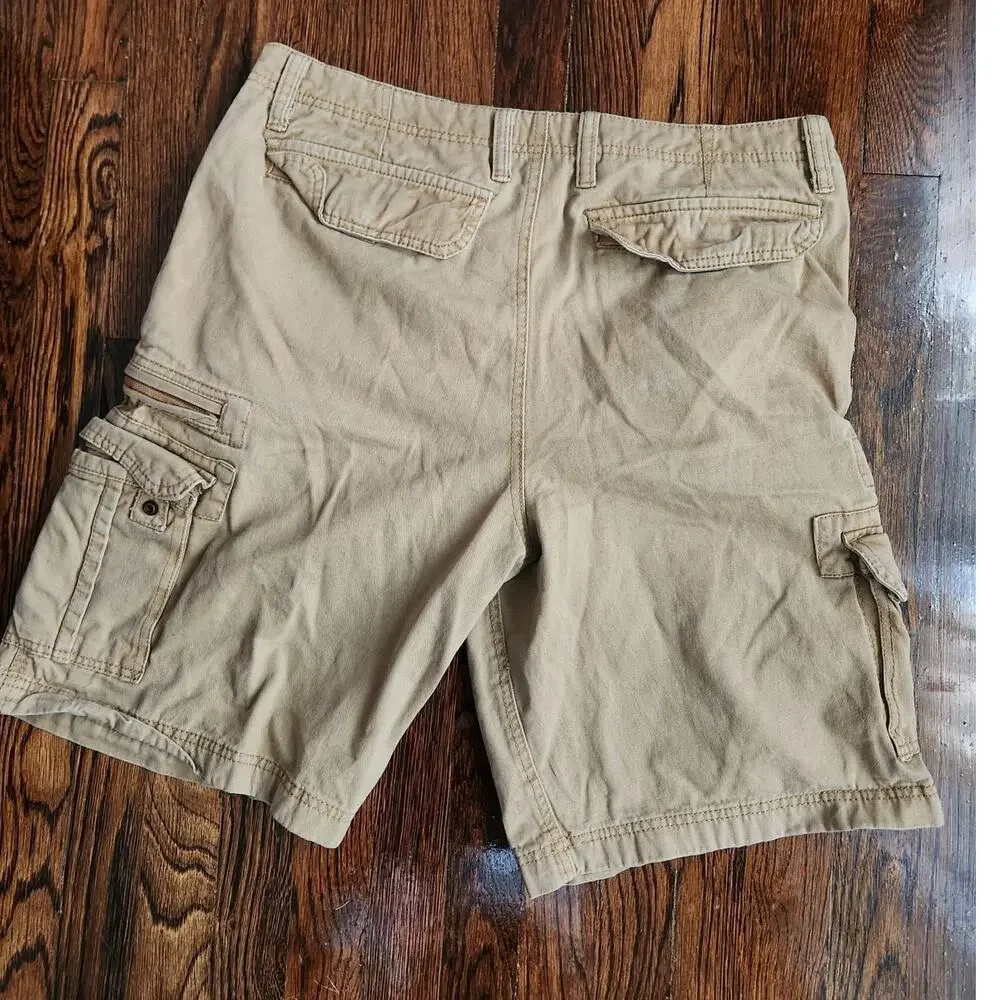 North Pole Original Brand Cargo Shorts Men's Size 36 Beige - Picture 4 of 5